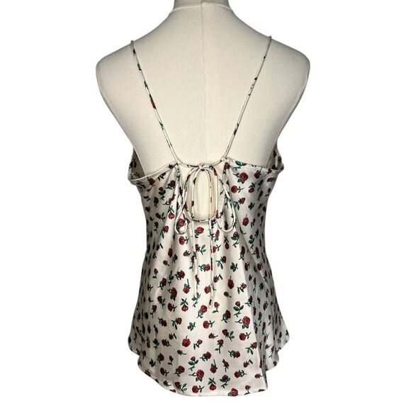 A New Day Women’s Medium Rose Camisole Tank Top Satin V-Neck NEW - Picture 4 of 8